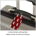 thumbnail image 3 of Square 2Pack PU Leather Raccoon Cruise Luggage Tag with Privacy Cover and Name ID Tag for Travel Handbags Backpacks Luggage Tags, 3 of 6
