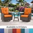 thumbnail image 2 of Patiobula Outdoor 10-Piece Deep Seat Cushion,24 x 22, Water Repellent, Fade Resistant, Deep Seat Bottom and Back Cushion for Chair, Sofa, and Couch,Orange, 2 of 7