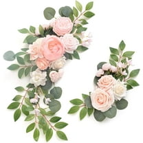 MODANU Artificial Wedding Arch Flowers Kit for Wedding Arch, Ceremony and Reception Backdrop Floral Decoration (Pink)