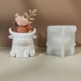 thumbnail image 4 of Flexible Silicone Mold for Concrete Flower Pot Desktop Ornament Planter Mould, 4 of 6