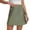 Green, variant on Kaemgyyd Summer Mini Skirt Satin High Waisted Casual A Line Short Skirt Silk Party Skirts for Women