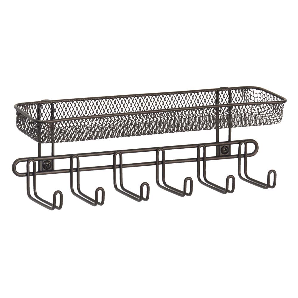 InterDesign 07241 11" Bronze Classico Wall Mount Jewelry Organizer