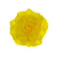 thumbnail image 1 of Women's Multifunction Rose Flower Sheer Petal Brooch Pin Hair Tie Clip, Yellow, 1 of 3
