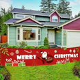 thumbnail image 3 of Feliz Navidad Santa Banner banderines adorno fiesta de Navidad decoración colgante-- brillar  Electrónica, 3 of 4
