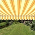 thumbnail image 1 of ALEKO Retractable Motorized Patio Awning 16x10 ft, Multi Striped Yellow Color, 1 of 8