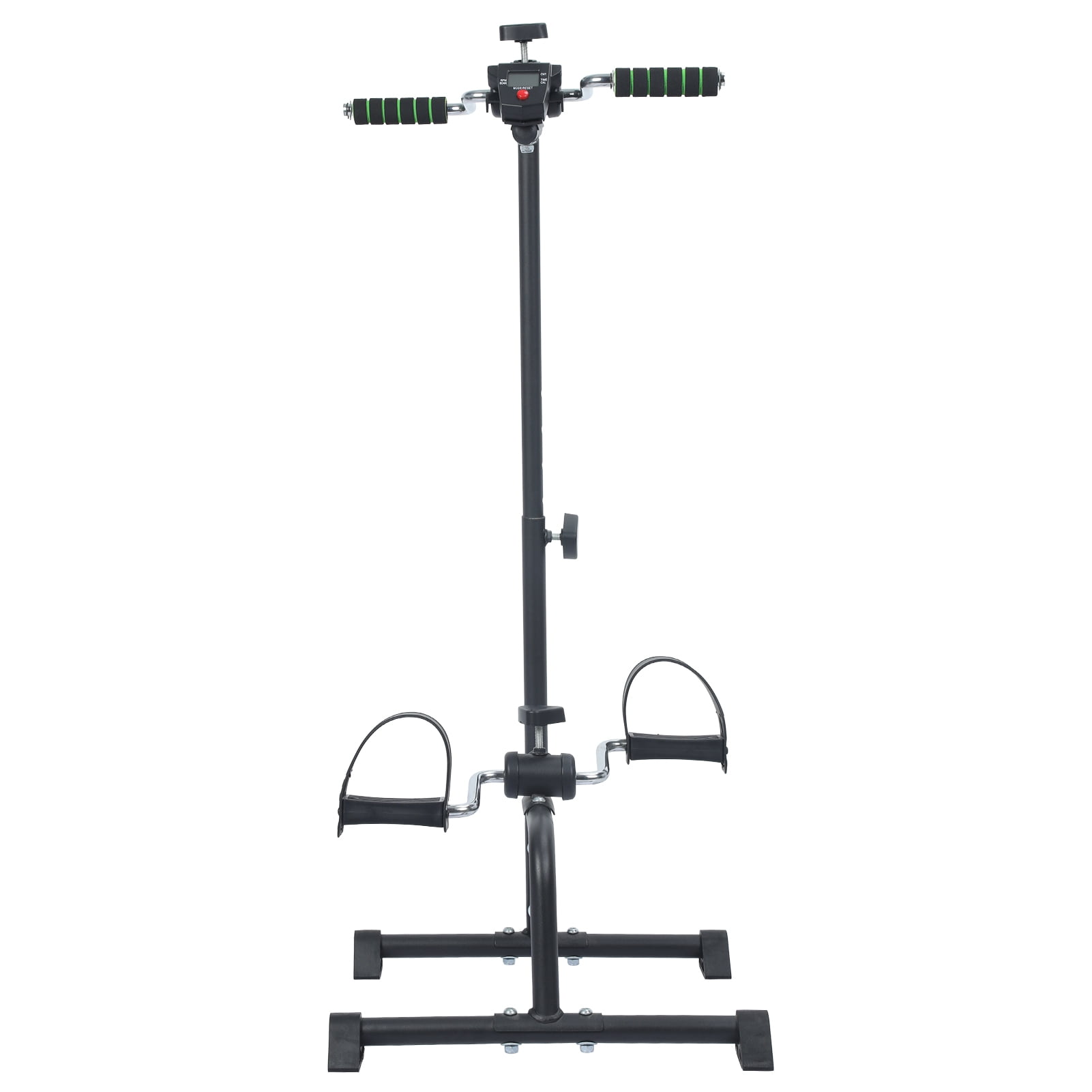 Aqzb Pedal Exerciser Bike, Hand Arm Leg Knee Peddler, Adjustable Fitness Recovery Equipment for Seniors, Elderly Physical Therapy Exercise Bike for Total Body, with Monitor