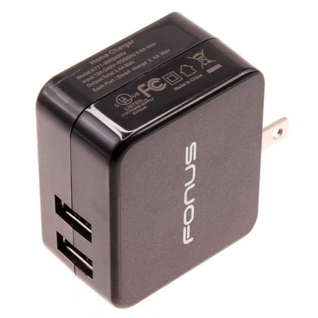 Home Charger for Motorola Moto G Play (2023) Phone - 17W 2-Port USB 3.4A Wall AC Plug Compatible With Moto G Play (2023)