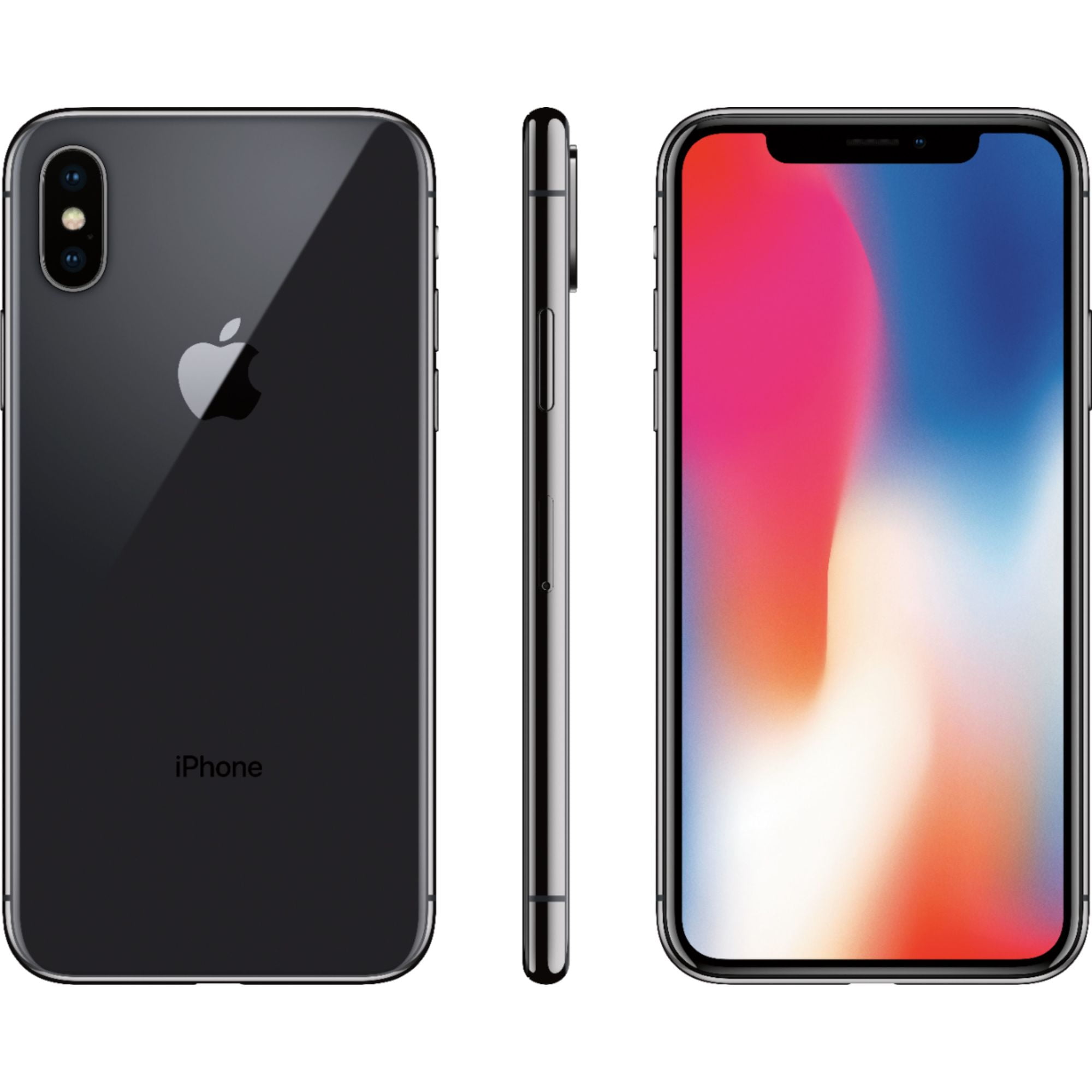 コンピュータ・IT iPhone X Space Gray 256 GB Apple iPhone X, Fully Unlocked 5.8in, 256 GB - Space Gray