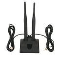 thumbnail image 1 of Antenne Double WiFi, Antenne Réglable Angle Ventouse Base RP SMA Connecteur Mâle pour Routeur Hotspot, 1 of 8