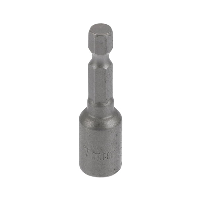 Unique Bargains 1 Pc Socket de Impacto Herramienta de Hardware Duradera 48mm Tono Plateado CR-V 6 Puntos 7mm para Reparación de Automóviles y Motocicletas