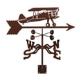 thumbnail image 5 of EZ Vane Biplane Airplane Weathervane — Garden Mount, Wind Cups, Antique Copper Finish, Steel with Durable Triple Powder Coating, Handcrafted in USA, 5 of 7