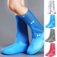 thumbnail image 2 of MesaSe 1 Paire de Couvre-Chaussures d'Extérieur Ajustables Épaissis Protègent Chaussures Mode PVC Imperméable Couvre-Chaussures pour Usage Quotidien, 2 of 11