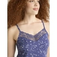 thumbnail image 4 of Joyspun Women’s Dreamy Soft Collection Lace Trim Knit Cami and Shorts Pajama Set, Sizes XS to 3X, 4 of 6