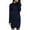 QR1-Navy, variant on Meichang Womens Turtleneck Oversized Sweater Dress Chunky Long Sleeve Cable Knit Sweater Dresses Casual Fall Loose Short Pullover Sweater Dress