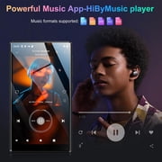96GB MP3 Player with Bluetooth and WiFi, Oilsky Music Player with Spotify Kids,4.7 Touch Screen Android 13.0 System MP3 MP4 Player with Audible, Deezer, FM Radio (Black)