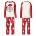 thumbnail image 3 of Family Matching Christmas Pajamas Set, Raglan Long Sleeve 2-Piece PJs for Family Members of All Ages, Christmas Printed Soft Holiday Loungewear for Xmas Photoshoot, 3 of 4
