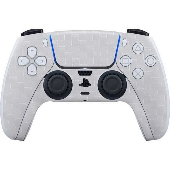 Skinit White Carbon Fiber Specialty Texture Material PS5 Controller Skin