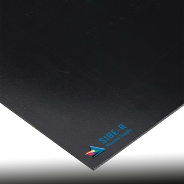 ONE- BLACK KYDEX V (P1), .093" Thick  24" x 48" PLASTIC SHEET