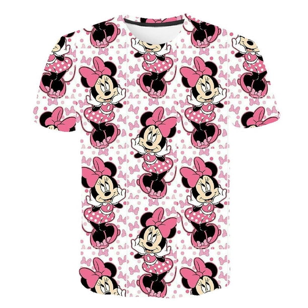 Cartoon Disney Mickey Mouse T Shirts Costumes Girls 2022 The New Summer Tops Tees Clothes Fashion Short Sleeves Casual Tee-Shirt13T Gao Jinjia LED