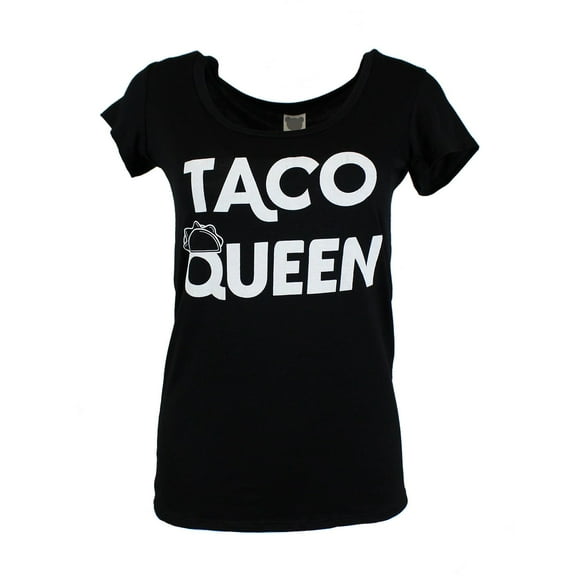 Womens Taco Queen Scoop Neck Short Sleeve T-Shirt