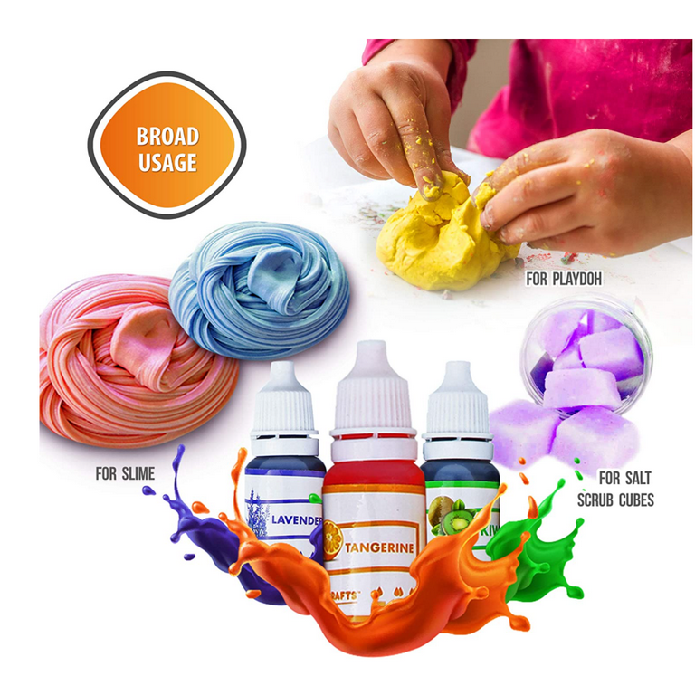Bath Bomb Soap Dye - 36 Color Concentrated Food Grade Skin Safe Liquid  Based Bat