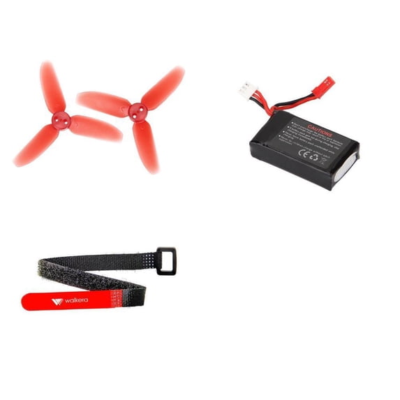 HobbyFlip 7.4V 850mAh Li-Po Battery Propellers Strap Holder Kit Compatible with Walkera Rodeo 110
