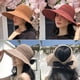 thumbnail image 4 of Greeniant Mujeres Lady Girl Beach Brim verano plegable viaje sol algodón hilo sombrero gorra nuevo Escalada ladrillo rojo A rayas Greeniant HW5449-13, 4 of 6