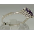 thumbnail image 3 of 925 Sterling Silver Natural Amethyst Womens Anniversary Ring - Size 6.5, 3 of 6