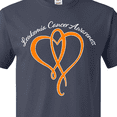thumbnail image 4 of Inktastic Leukemia Awareness with Orange Ribbon Heart T-Shirt, 4 of 5