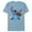 Ocean Blue, variant on Disney Stitch Eats Chocolate Bunny Easter - Short Sleeve Blended T-Shirt for Adults - Customized-Yellow