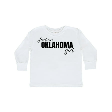 

Inktastic Just an Oklahoma Girl Born and Raised Gift Toddler Toddler Girl Long Sleeve T-Shirt