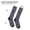 thumbnail image 4 of Sikiie Cartoon Dinosaur 1 Pairs Compression Socks for Men and Women 15-20 mmHg Running Support Socks, 4 of 7