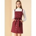 thumbnail image 4 of INSPIRE CHIC Robe Salopette en Denim Classique pour Femmes à Bretelles Ajustables, Coupe Trapèze, 4 of 6