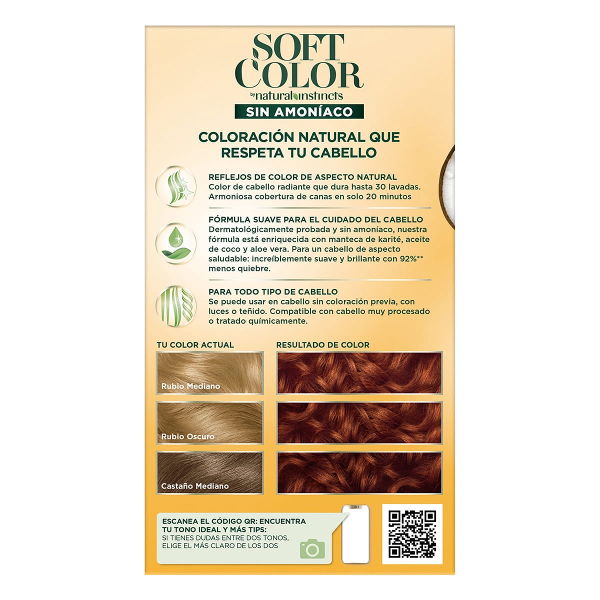 Wella Soft Color Demi Permanent Hair Color Kit with Natural Ingredients, 64 Dark Blonde Copper, 5 oz