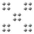 thumbnail image 3 of Kearding 4 unids/set perillas de armario resistentes y duraderas para manijas de puertas de armario de larga duración perillas de gabinete gris Type2 NO2, 3 of 6