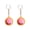 Pink, variant on Cute Steamed Bun Squishy Keychain, Adorable Squeeze Stress Relief Ball Design Keyring for Bags & Keys