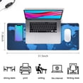 thumbnail image 5 of Enhanced Gaming Experience - XL World Map Mouse Pad: Waterproof, Anti-Slip Base, Stitched Edges. Ideal for Gamers, Office & Home Use (Black, 31.5 x 11.8 ), 5 of 7