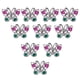 thumbnail image 2 of Anillos de mariposa de plástico Hugo 10 piezas para niñas plata, 2 of 7
