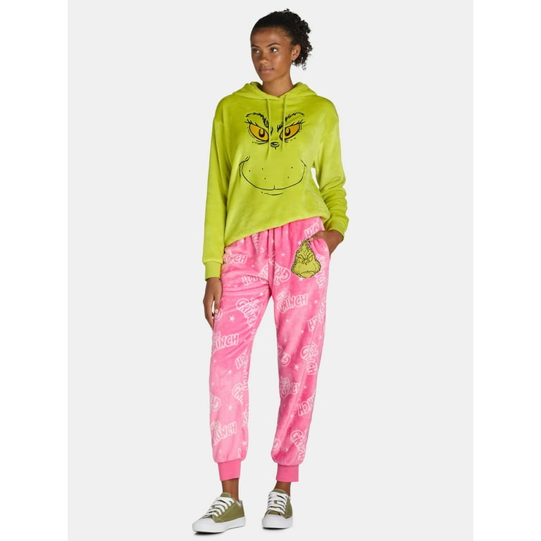 Dr. Seuss The Grinch Women s Logo Graphic Joggers Walmart