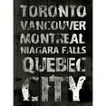 thumbnail image 2 of Grey, Jace 15x18 Gold Ornate Wood Framed with Double Matting Museum Art Print Titled - Canada Grunge Type, 2 of 4
