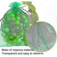 thumbnail image 2 of 100 Pack Organza Bags with Drawstring for Fruit Protection Against Birds and Wasps 30x20cm 23x17cm Multi-Size Mesh Pouches for Garden Use, 2 of 5