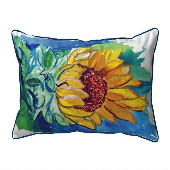 11 x 14 in. Windy Sunflower Small Indoor & Outdoor Pillow