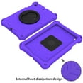 thumbnail image 6 of Dteck Kids Case for iPad mini 5, iPad mini 4 Case, iPad mini 3/2/1 Case 7.9-inch, Rotating Stand Handle Grip Kids Friendly Silicone Shockproof Shell Shockproof Rugged Case for iPad mini 7.9",Purple, 6 of 7