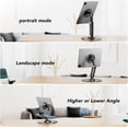 thumbnail image 5 of Tablet Stand Magnetic for ipad Stand Desk, Foldable Aluminum Alloy Tablet Holder for Desk, 360° Adjustable Foldable Holder, Portable Accessories for Home Office Meeting Room, 5 of 6