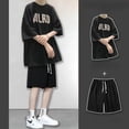 thumbnail image 3 of Conjuntos de camiseta y pantalones cortos para hombre, chándal deportivo con alfabeto, básico, original, de las mejores marcas, ropa de moda elegante para hombre, novedad, chándal genial Xl, 3 of 5