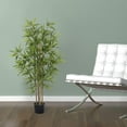 thumbnail image 5 of 4ft Bamboo Artificial Tree, Faux Bamboo Plant, Real Touch Technology, Artificial Plant with 4 Trunks, Ideal for Home Office Indoor Decoration, 5 of 9