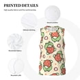thumbnail image 6 of Gaeub Frog Hold Strawberry Men's Mesh Basketball Jersey, Quick-Drying Sleeveless Top S-4XL, Loose Muscle Tank Top -Small, 6 of 9