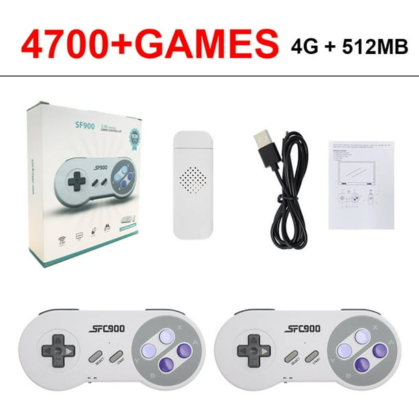 SF900 Consola de juegos 4700 Juegos Reproductor de juegos portátil 4GB 2.4G Inalámbrico para Genesis Ndcxsfigh Para estrenar