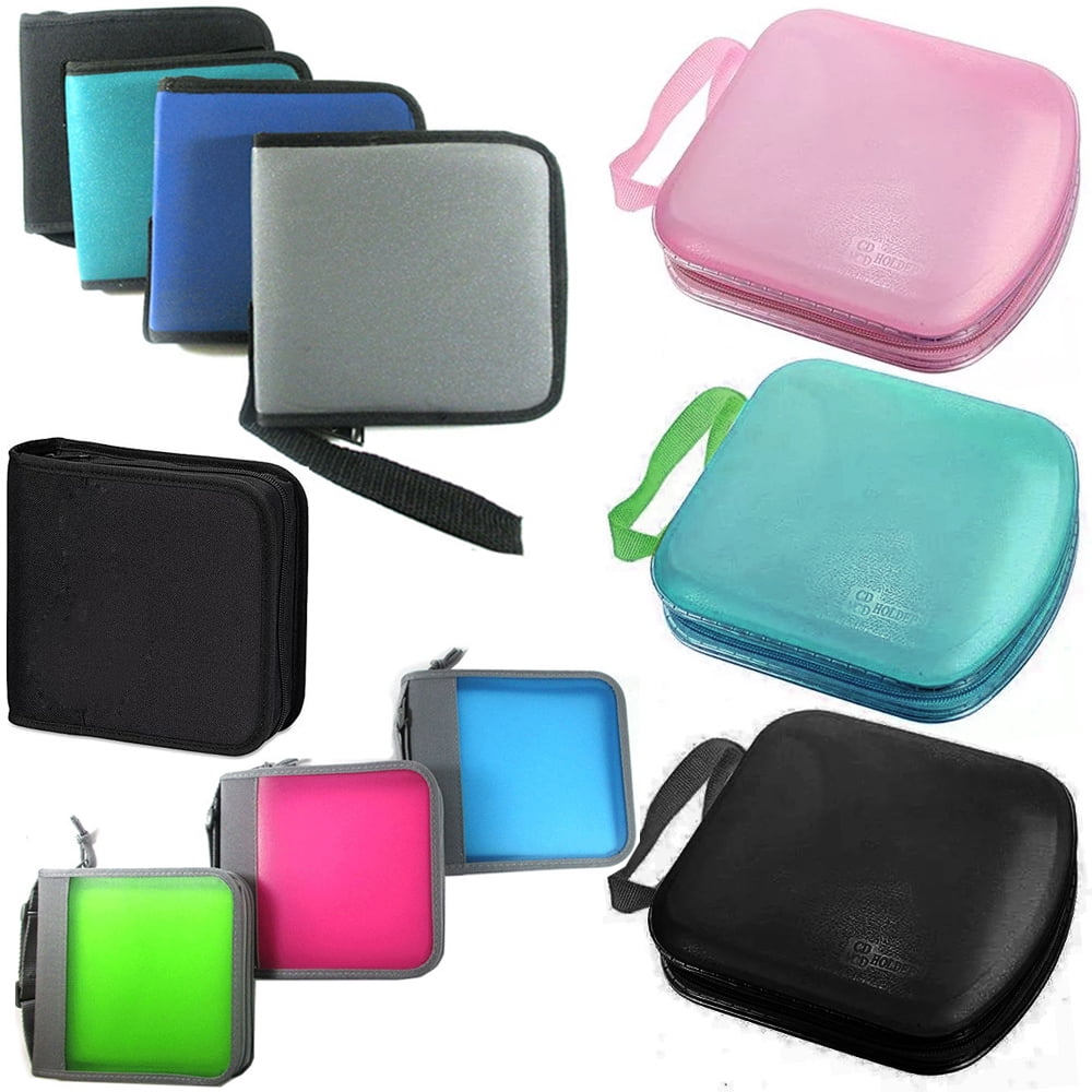 2 x 24 CD Case Portable DVD Disc Wallet Holder Bag Album Organizer