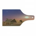thumbnail image 1 of Oasis Cutting Board, Cartoon Style Illustration of a Desert Scene with a Caravan of Camels, Decorative Tempered Glass Cutting and Serving Board, in 3 Sizes, by Ambesonne, 1 of 2
